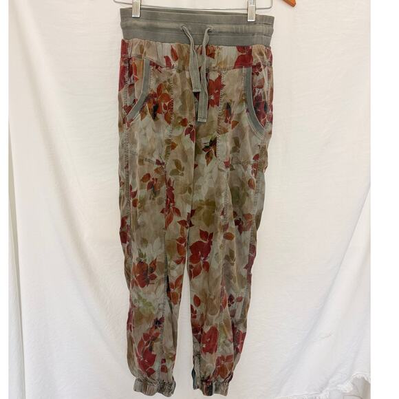 Anthropologie Marrakech Bohemian Print Floral Trackpants XS Fall‎ Maple Canada - Picture 1 of 3